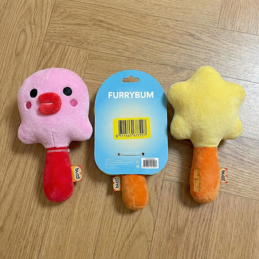 Meiowix® Plush Teething Cat Toy Set – Soft Cartoon Rattle Chew Toys for Kittens, Dental-Friendly Interactive Indoor Play