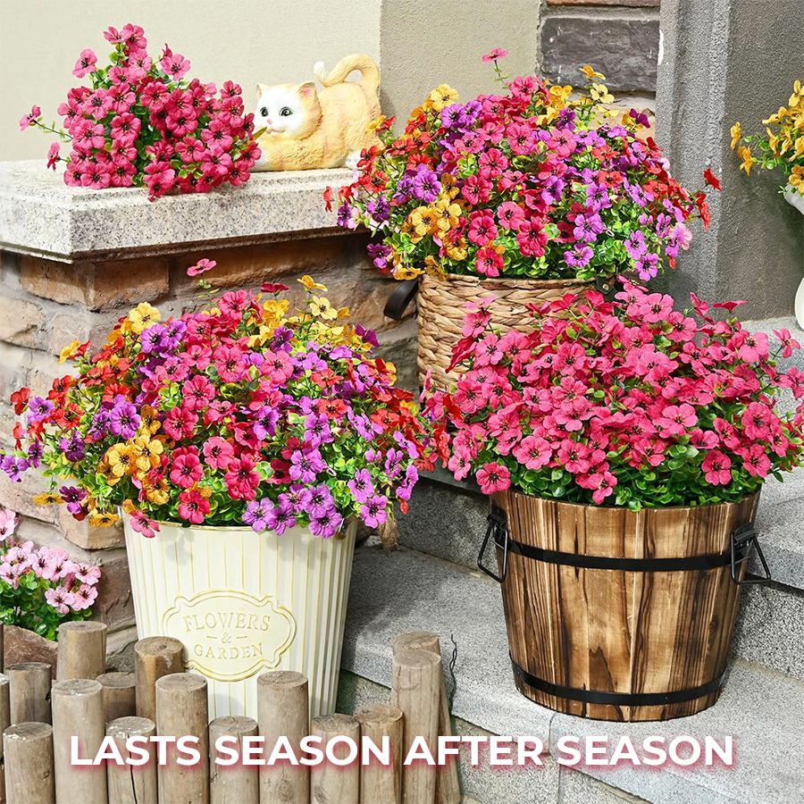 MIOWIX� UV-Resistant Outdoor Flowers | Zero Maintenance Color | 50% OFF Today