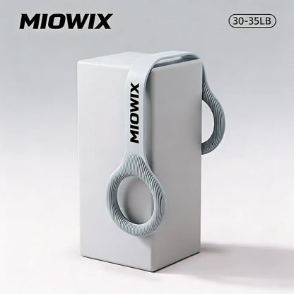 MIOWIX® Resistance Bands Figure 8 Exercise Bands for Women Silicone Material Expander Band for Arms Chest Home Gym Yoga Equipment Quick Workout for Muscle Toning Physical Therapy Stretching Gear - Fitness Accessories