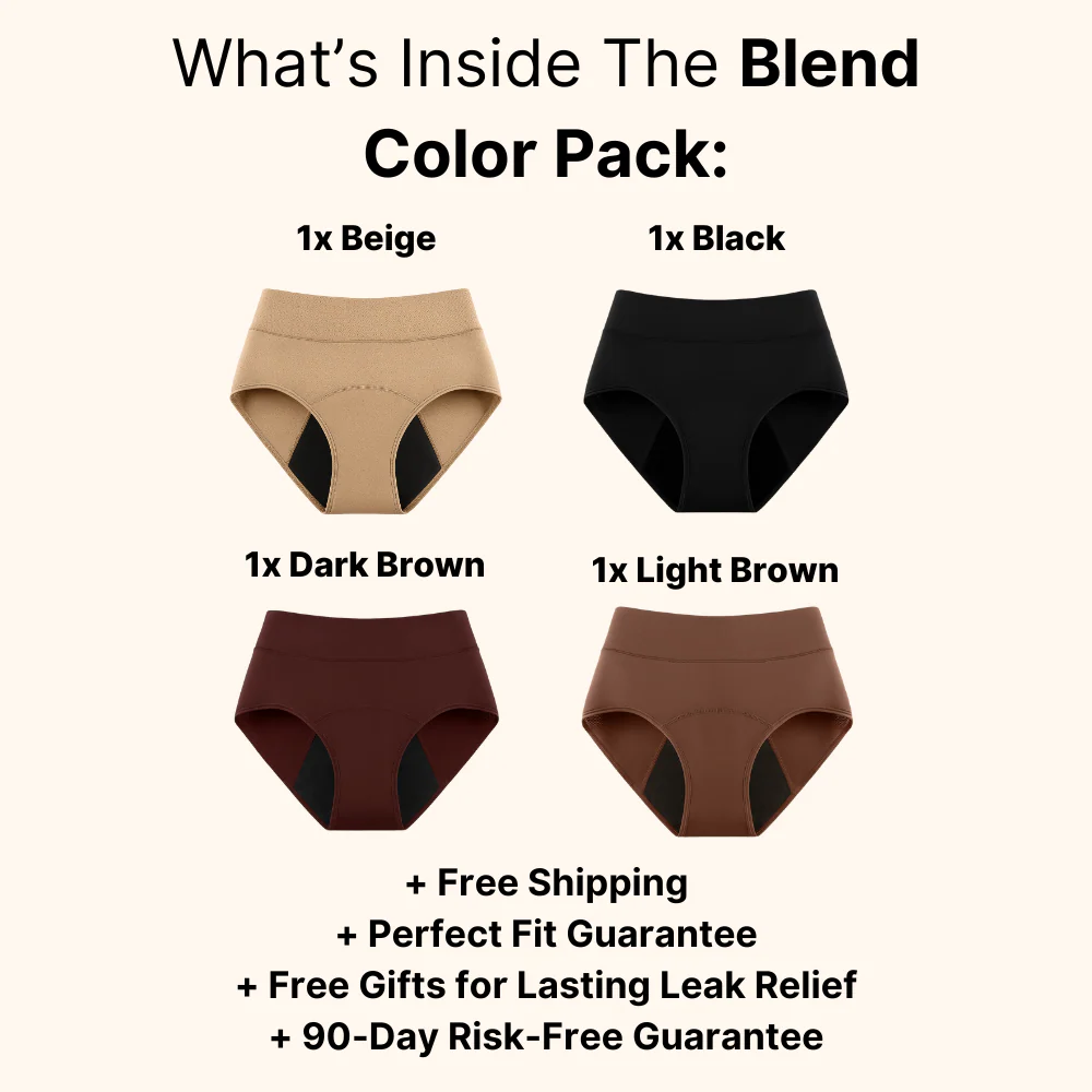 💖Last Day 50% OFF| MIOWIX® 100% Leak-Proof Underwear 4-pack🌸