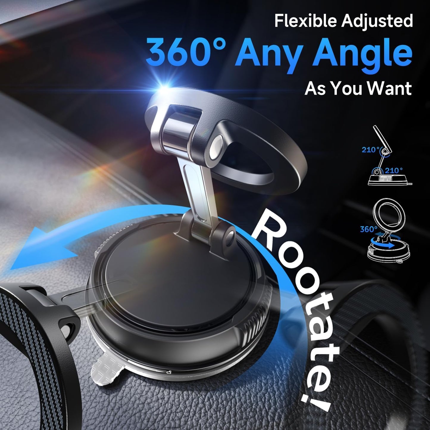 Miowix® MagSafe Car Phone Holder | Strong Magnetic Hold | 50% OFF Today