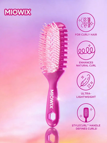MIOWIX® Curl Defining Detangle Brush | Glides Through Curls Without The Pull | 50% OFF Today