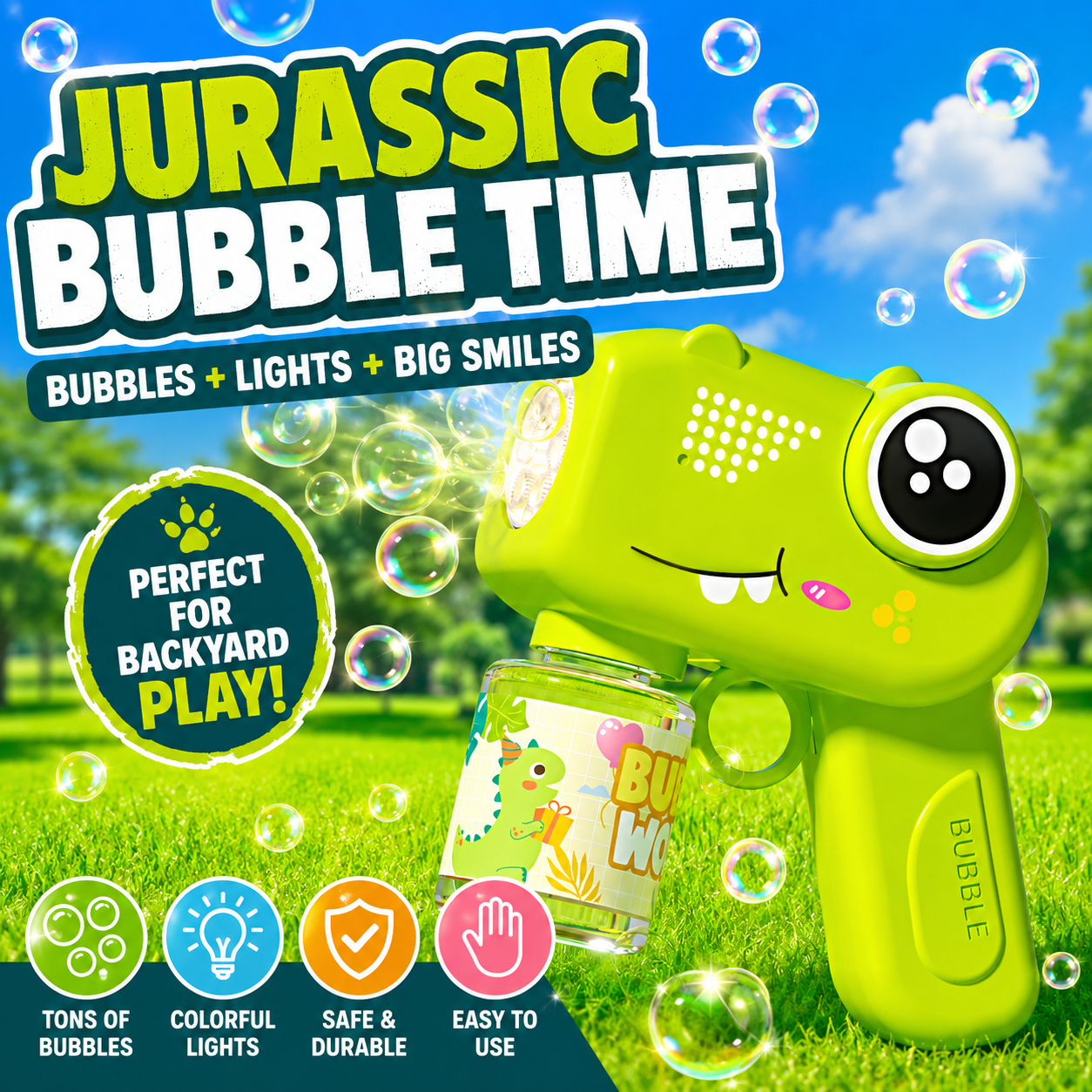 Topacme® 3D Magic Bubble Blaster —— Animal & Ocean Fantasy Theme
