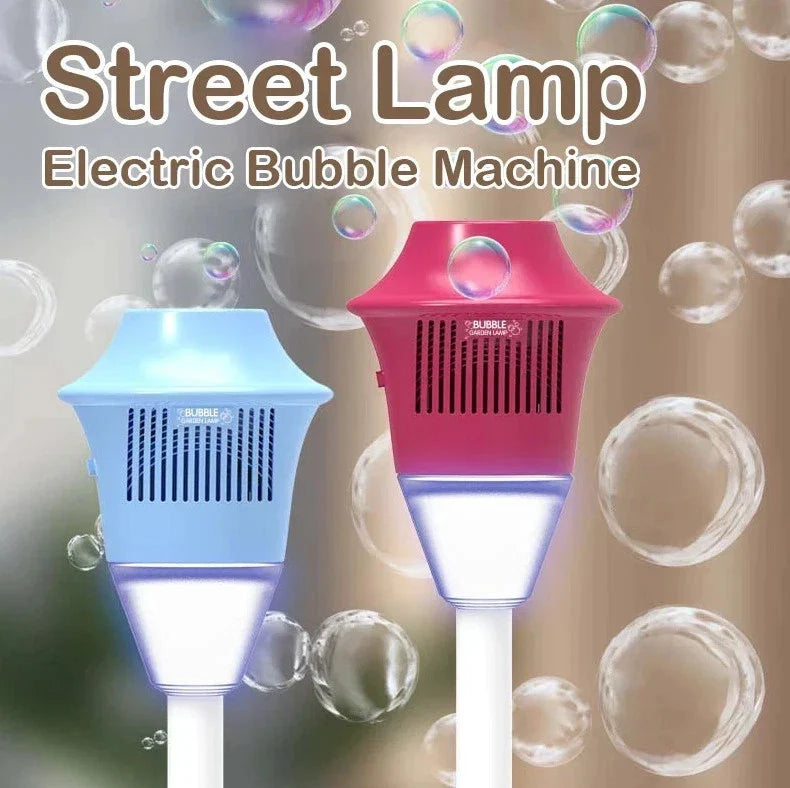 2026 Rechargeable Bubble Machine for Kids – 47" Automatic Bubble Maker with Music & Lights, 3 Adjustable Heights, Detachable Wand for Outdoor Parties & Weddings, Includes Bubble Solution
